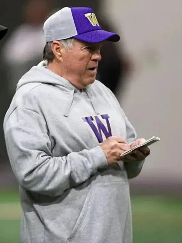 Bill_Belichick_Washington_Huskies_Gray_Hoodie_Buy