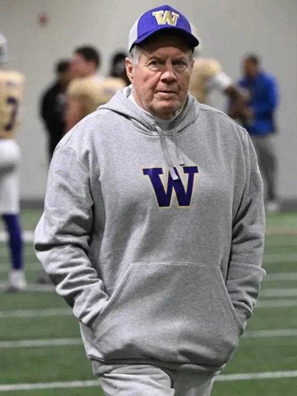 Bill_Belichick_Washington_Huskies_Gray_Hoodie_Sale