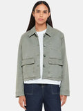 Ashlynn Shields Women Grey Casual Cotton Jacket