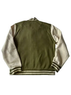 Black-And-Olive-Green-Varsity-Jacket-Back
