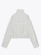 Black-And-White-Polka-Dot-Jacket-For-Women