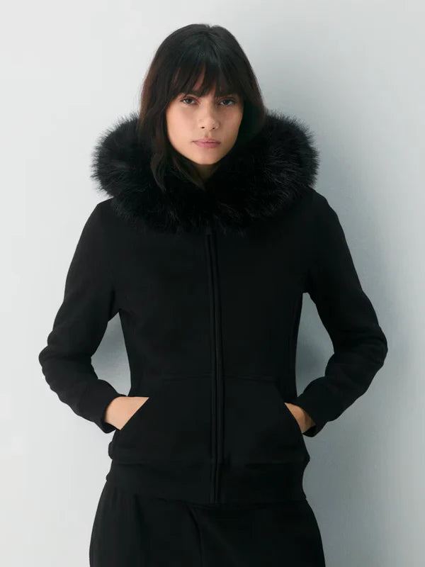 Black-Aritzia-Fur-Hoodie