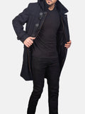 Black Duffle Coat For Men