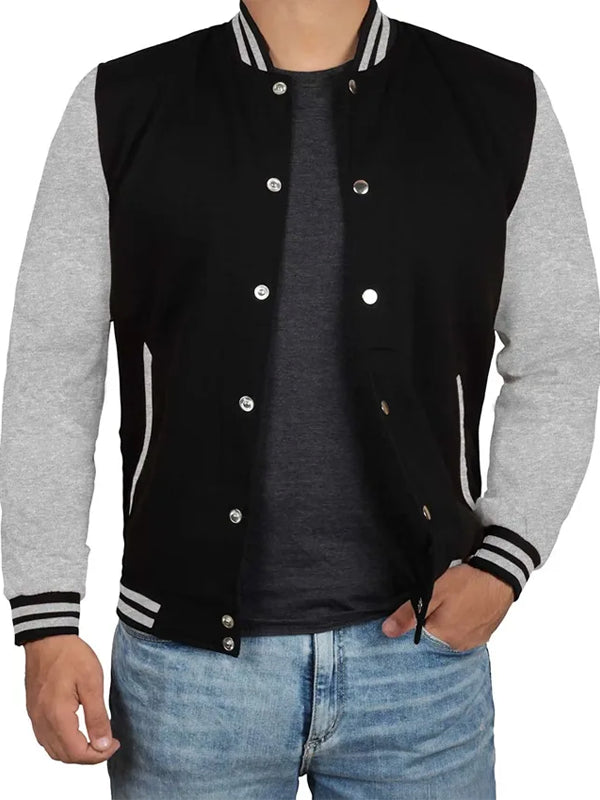 Black-Grey-Varsity-Bomber-Jacket