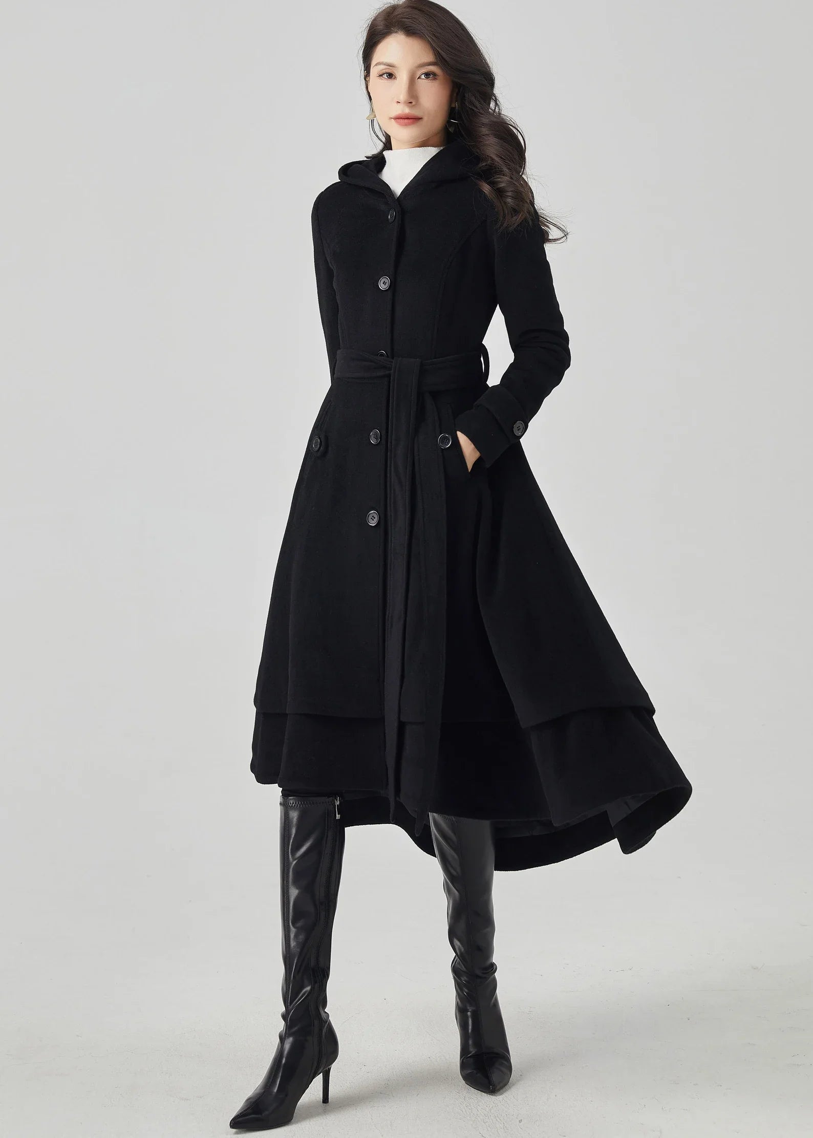Black-Hooded-Wool-Coat-Womens