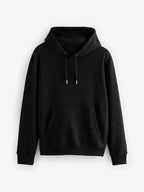 Black-Regular-Fit-Rich-Fleece-Fabric-Hoodie
