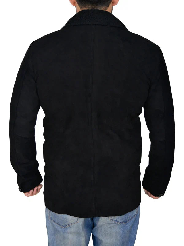 Black Suede Leather Jacket Men Buy