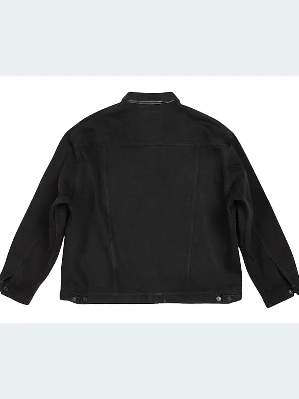 Black Balenciaga Denim Jacket