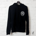 Black Chrome Hearts zip hoodie