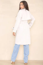 Black cropped trench outfit