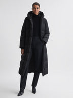 Black puffer coat winter style