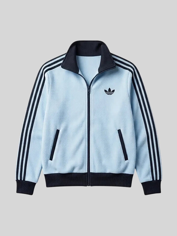 Jennie Kim Adidas SS26 White Fleece Track Jacket
