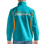 Blake G-III Sports Miami Dolphins Zip Blue Jacket For Sale