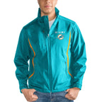 Blake G-III Sports Miami Dolphins Zip Blue Jacket
