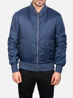 Blue Bomber Jacket For Sale