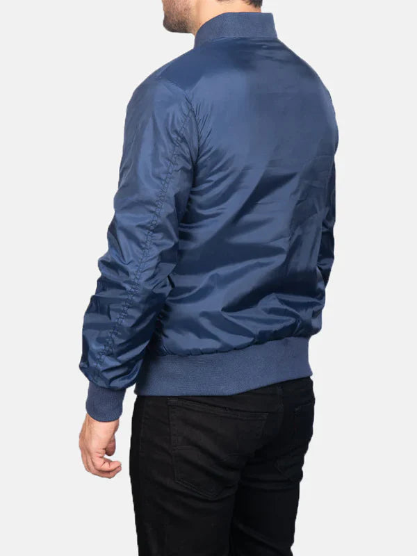 Blue Bomber Jacket Men Buy
