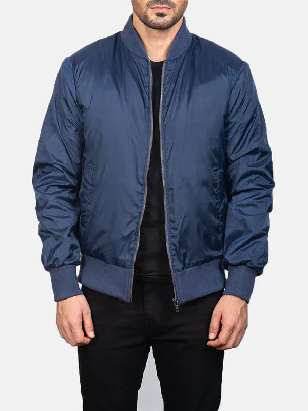 Blue Bomber Jacket On Sale
