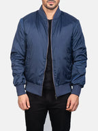 Blue Bomber Jacket On Sale