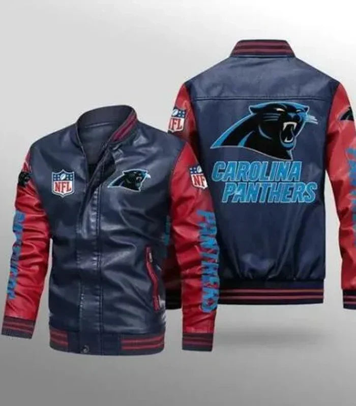 Bogdan Carolina Panthers Fan Vintage Leather Jacket