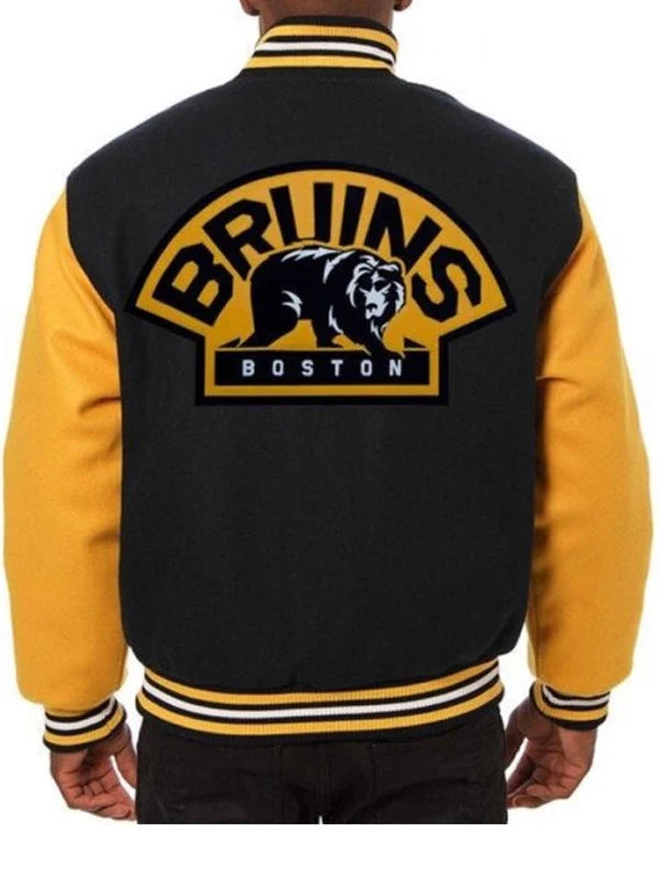 Boston-Bruins-Black-and-Yellow-Wool-Varsity-Bomber-Jacket