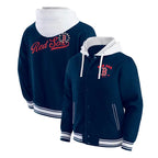 Boston Red Sox Navy Cotton Hooded Jacket For Men