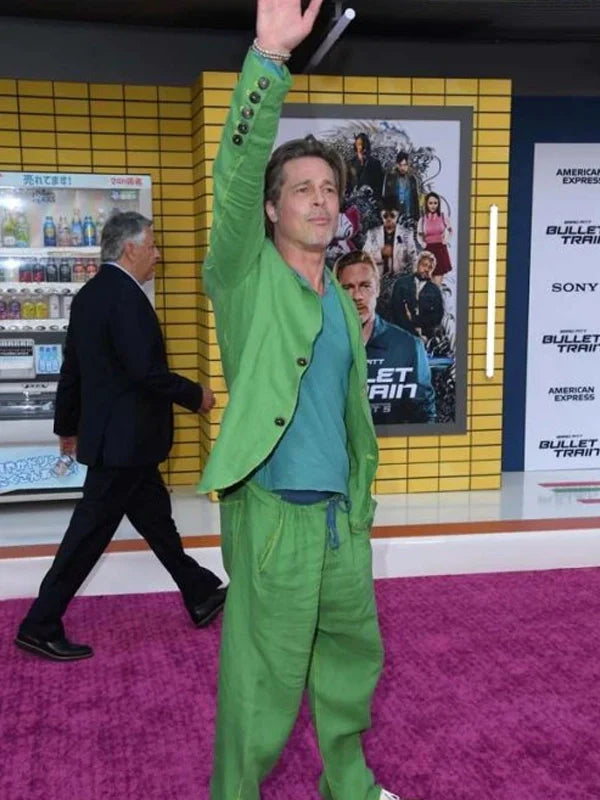 Brad-Pitt-Bullet-Train-Green-Suit