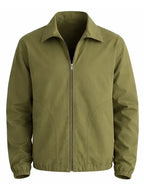 Gaylord Hamill Olive Green Twill Spring Cotton ZIP Jacket