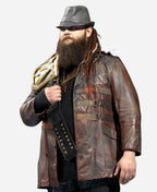 WWE Bray Wyatt Brown Leather Jacket