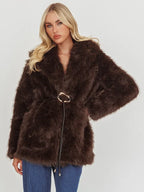 Brisa-Belted-Lapel-Coat-Faux-Fur-Brown