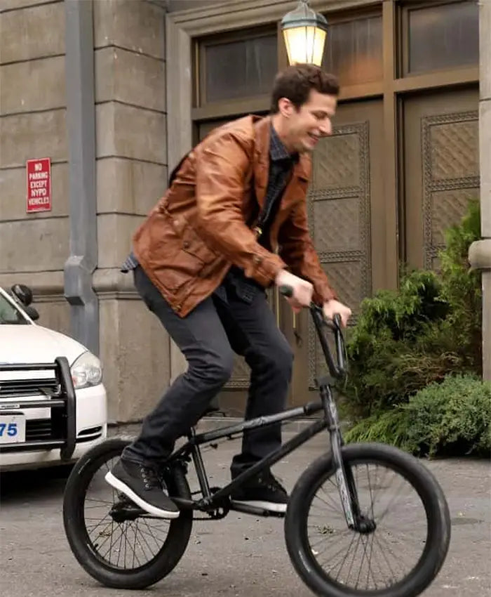 Brooklyn Nine-Nine Jake Peralta Leather Brown Jacket