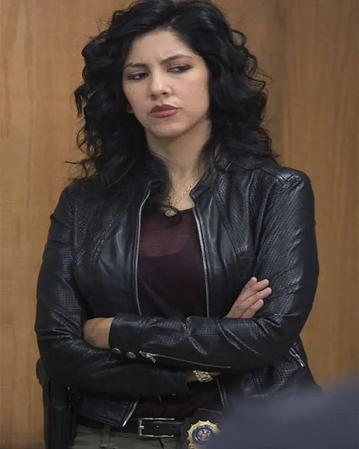 Brooklyn-Nine-Nine-Rosa-Diaz-Black-Cropped-Leather-Jacket