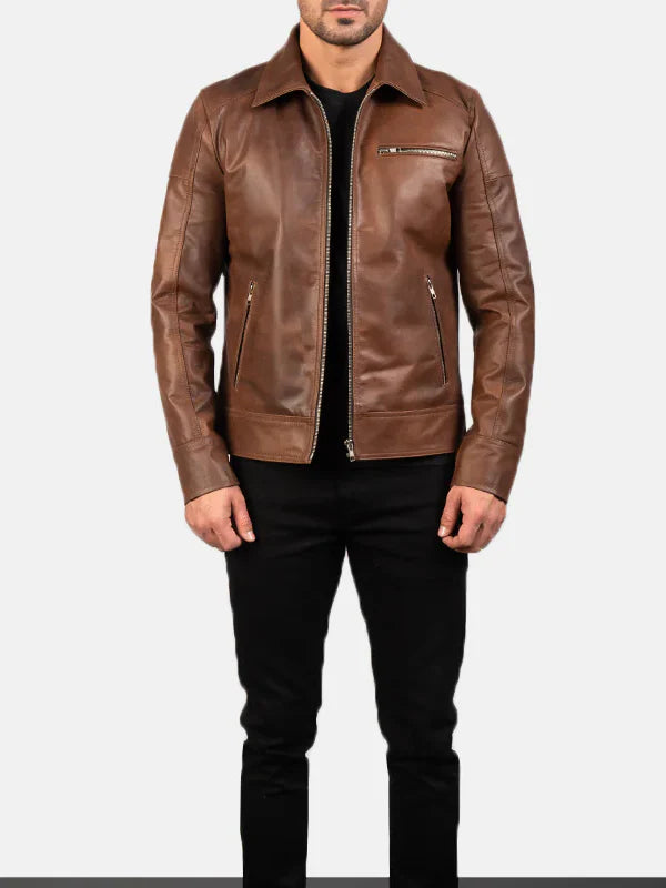 Brown Biker Jacket Buy
