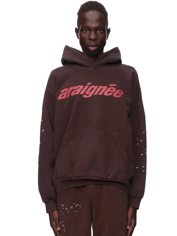 Brown-Sp5der-Araignee-Hoodie