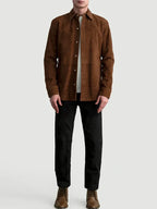 Brown Suede Shirt For Sale