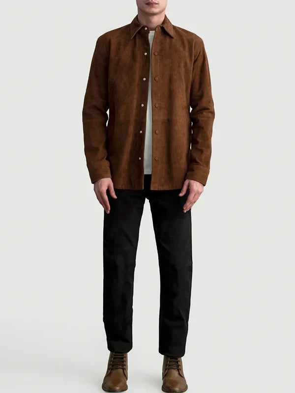 Brown Suede Shirt For Sale