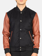 Brown Varsity Jacket Mens Buy