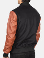 Brown Varsity Jacket Mens On Sale