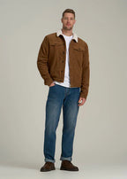 Brown sherpa corduroy jacket