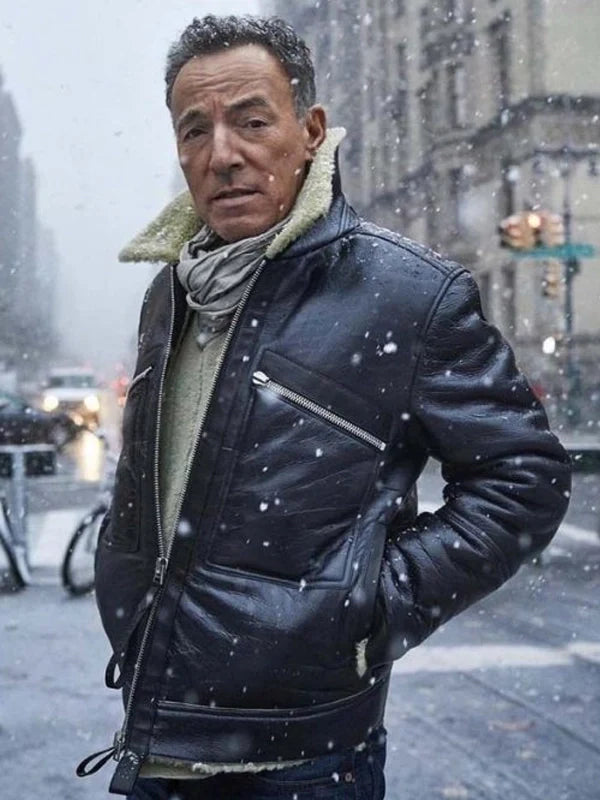Bruce-Springsteen-Letter-To-You-Shearling-Jacket
