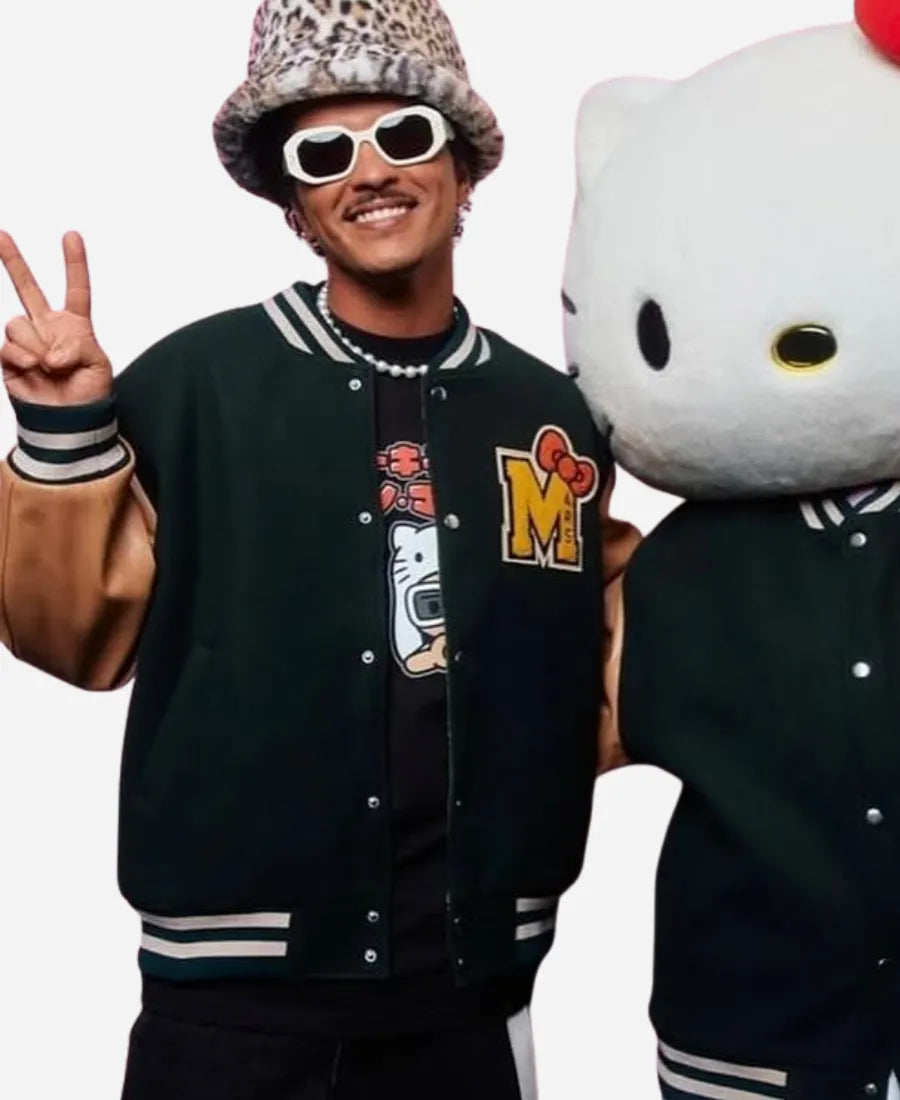Bruno Mars x Hello Kitty Varsity Jacket
