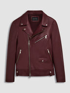Burgundy Biker Jacket Sale