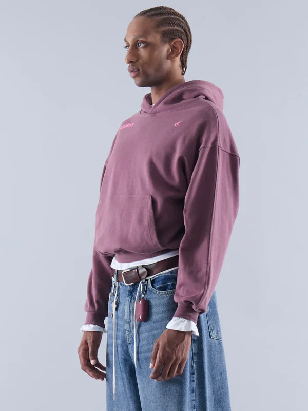 Burgundy-Scuffers-Motor-Studios-Hoodie-Side-View
