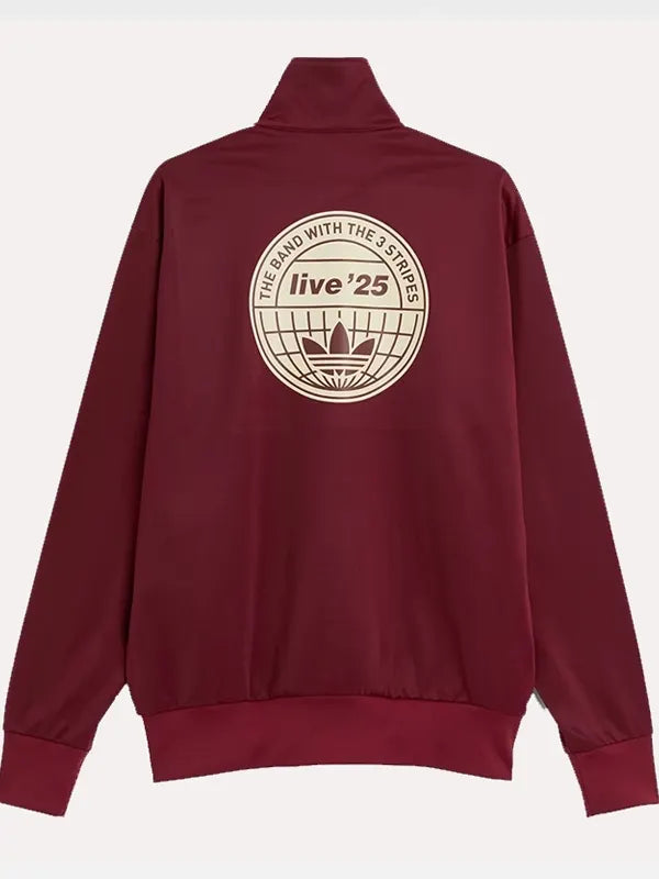 Burgundy Adidas Oasis Jacket