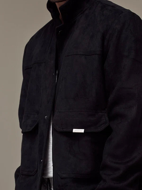 Buy Amand Black Suede Jacket
