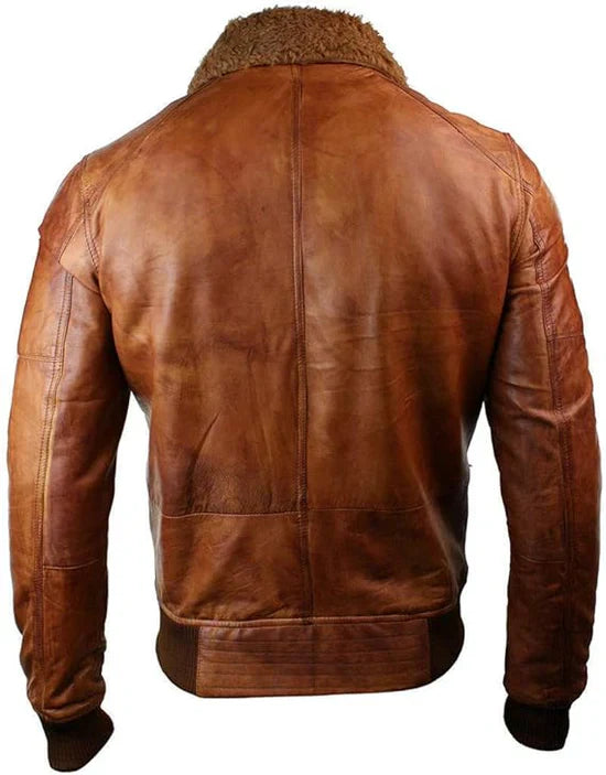 Buy B3 Rust Tan Bomber Jacket Men