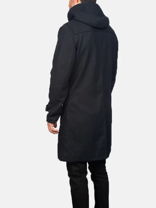 Buy Black Duffle Coat For Men