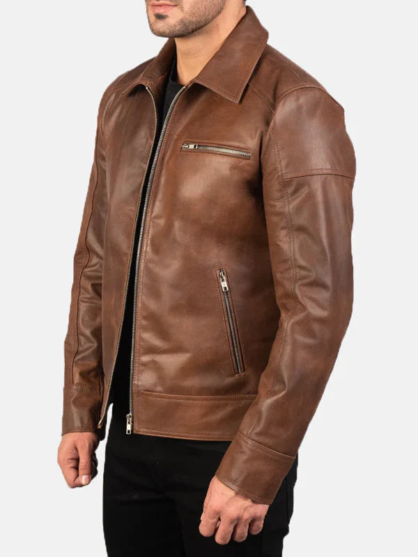 Brown Biker Jacket
