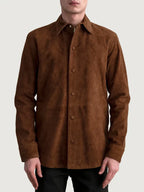 Buy Brown Suede Shirt
