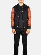 Brown Varsity Jacket Mens Sale