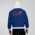 Buy Chicago Cubs Royal Cotton Hooded Jacket